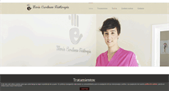 Desktop Screenshot of mariaescribanofisioterapia.com