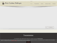 Tablet Screenshot of mariaescribanofisioterapia.com